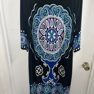 Casual Floral Print 3/4 Sleeve Dress Size 16